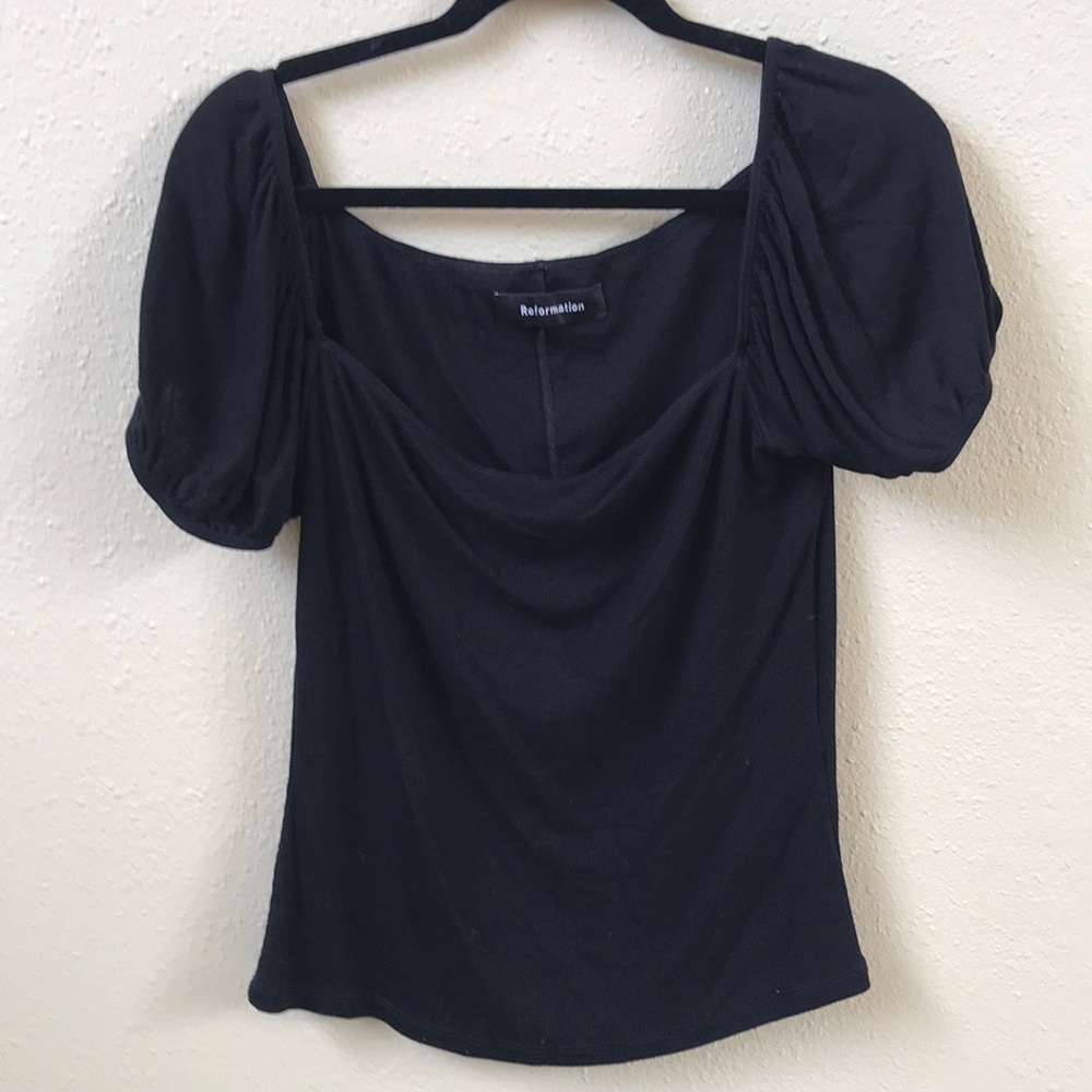 Reformation Black Shirt size Large